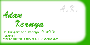 adam kernya business card